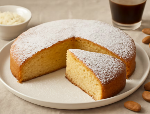 Receta rápida y fácil para preparar un  bizcochuelo con harina de almendras