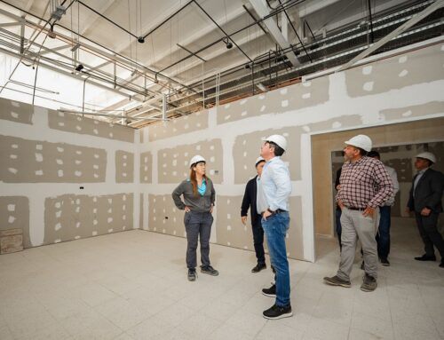 Orrego visitó la obra del nuevo Hospital de Angaco