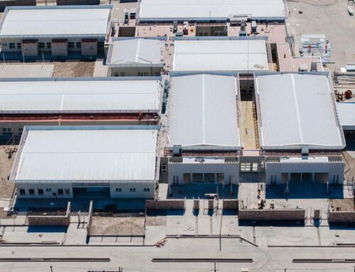 La obra de Hospital de Angaco en su etapa final