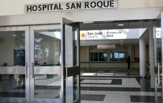 Fachada del.hospital San Roque de Jachal, San Juan